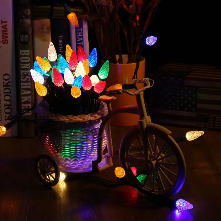 3 AA Battery Operated Strawberry LED String Lights Holiday Lighting Garden Light Landscape Decoration Outdoor