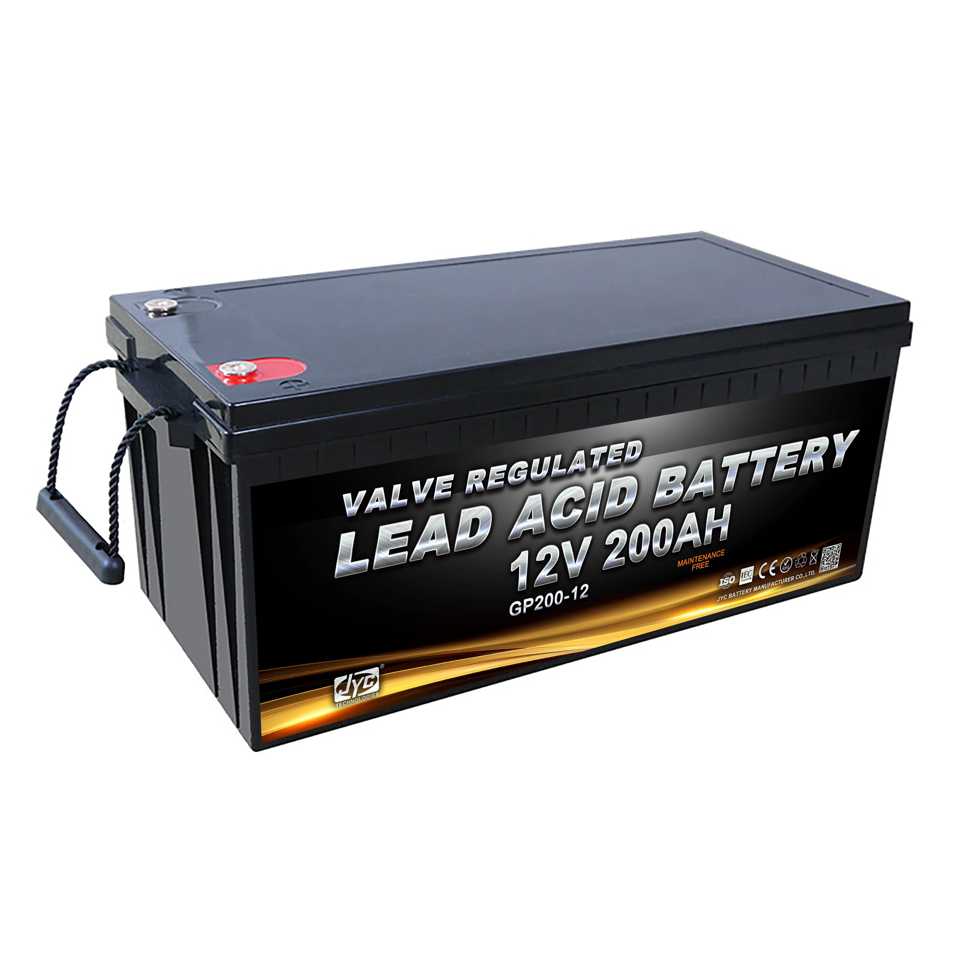 Maintenance Free Sealed Deep Cycle Solar Gel Battery 12v 200ah