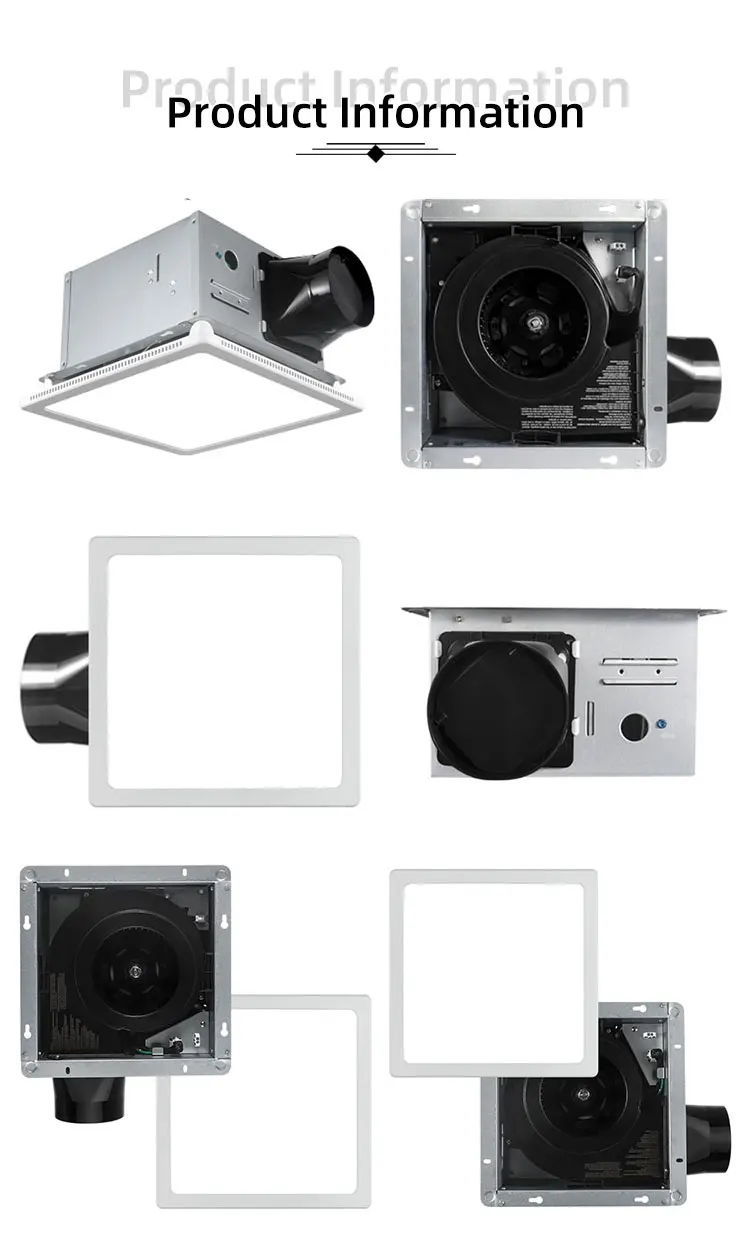 Bathroom Ventilation Exhaust Fan, 120v, 15W, 5CCT, Ceiling - detail 22