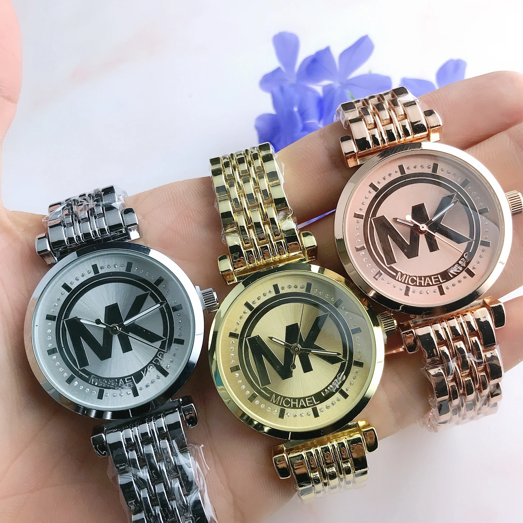 2023 New Classic Fashion Senior Women's Mk Quartz Electronic Stainless