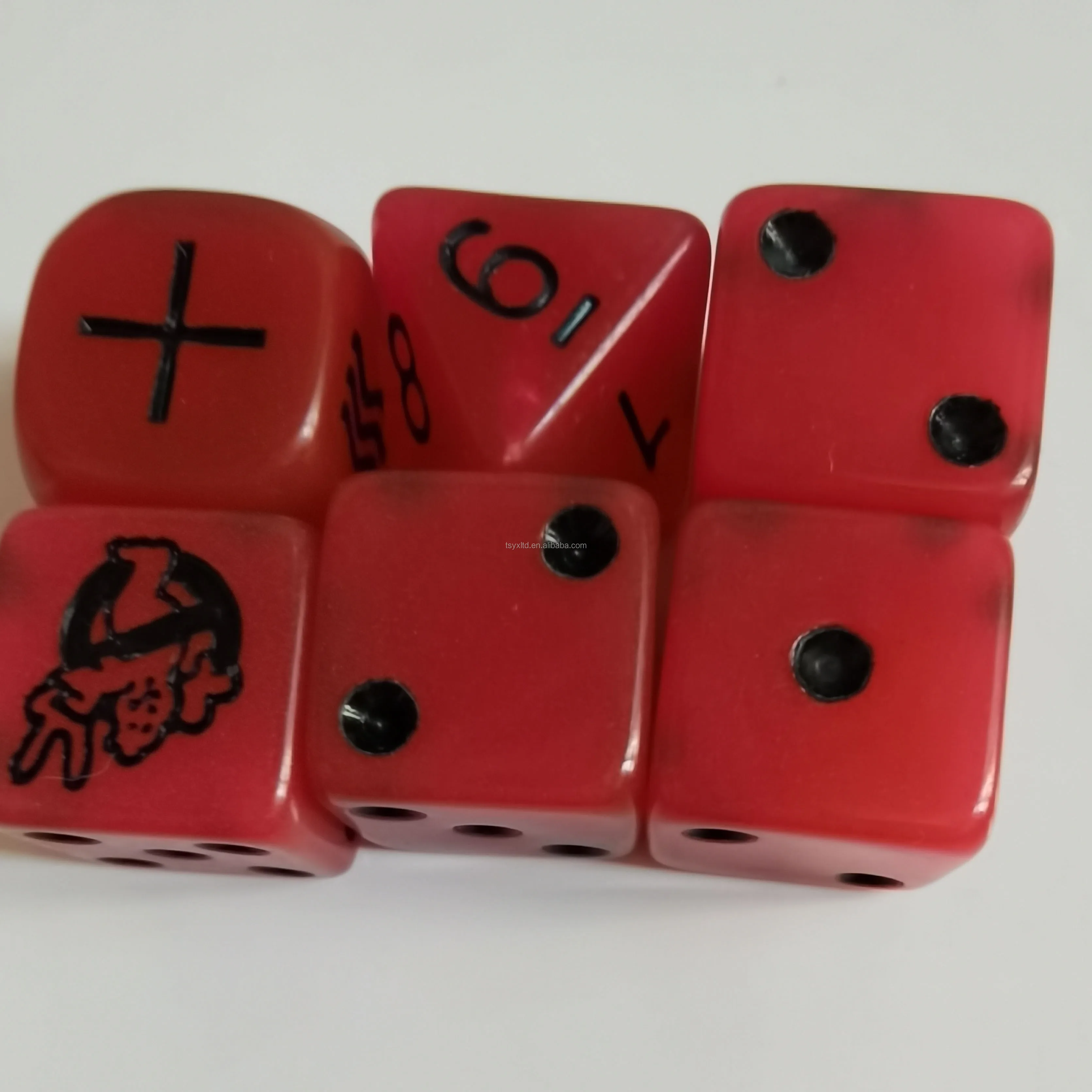 Custom Cmyk Full Tilt Dice Set Custom Love Dice With 10mm 12mm 14mm 16mm 18mm 20mm 25mm 30mm D6