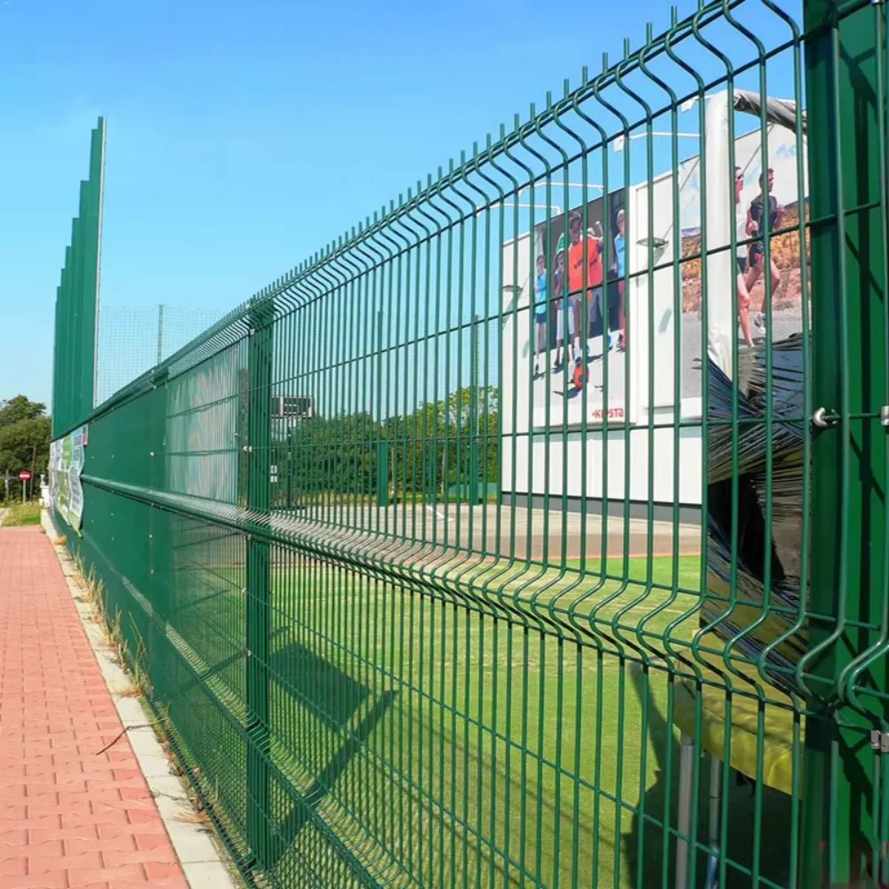 Heavy Duty 3D Peach Post Security Fence Welded V-Bend Mesh 60-Day Garden Barrier Heat Treated Safety Fencing for power station fence