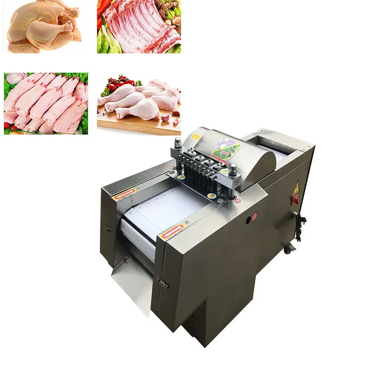 Chicken Cutter Machine Fish Dicing Frozen Meat Dicer Cube Cutting Machine Meat Strips Cut Small Meat Cutting Machine