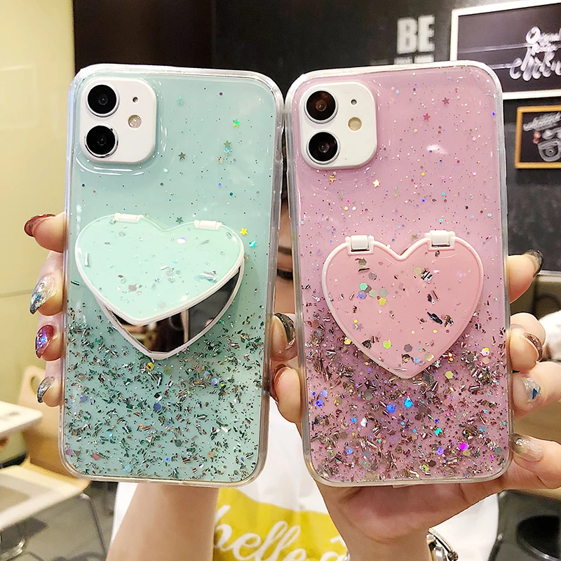Case For Iphone 11 Case Glitter Silicon Fundas On Iphone 12 Pro