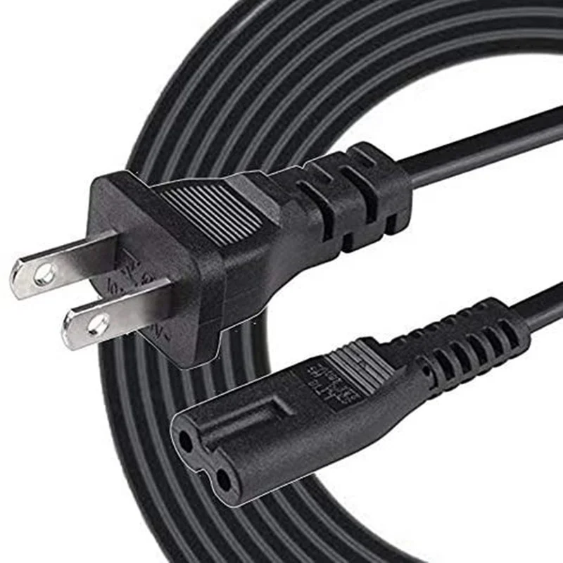 10 Feet 2-prong Ac Power Cord Cable Plug For Samsung Toshiba Sony Panasonic  Lg Philips Dell Monitor Ps3 Xbox 360 Epson Printer - Buy Ac Power Cord,Usa Power  Cable,Audio Ac Power Plug