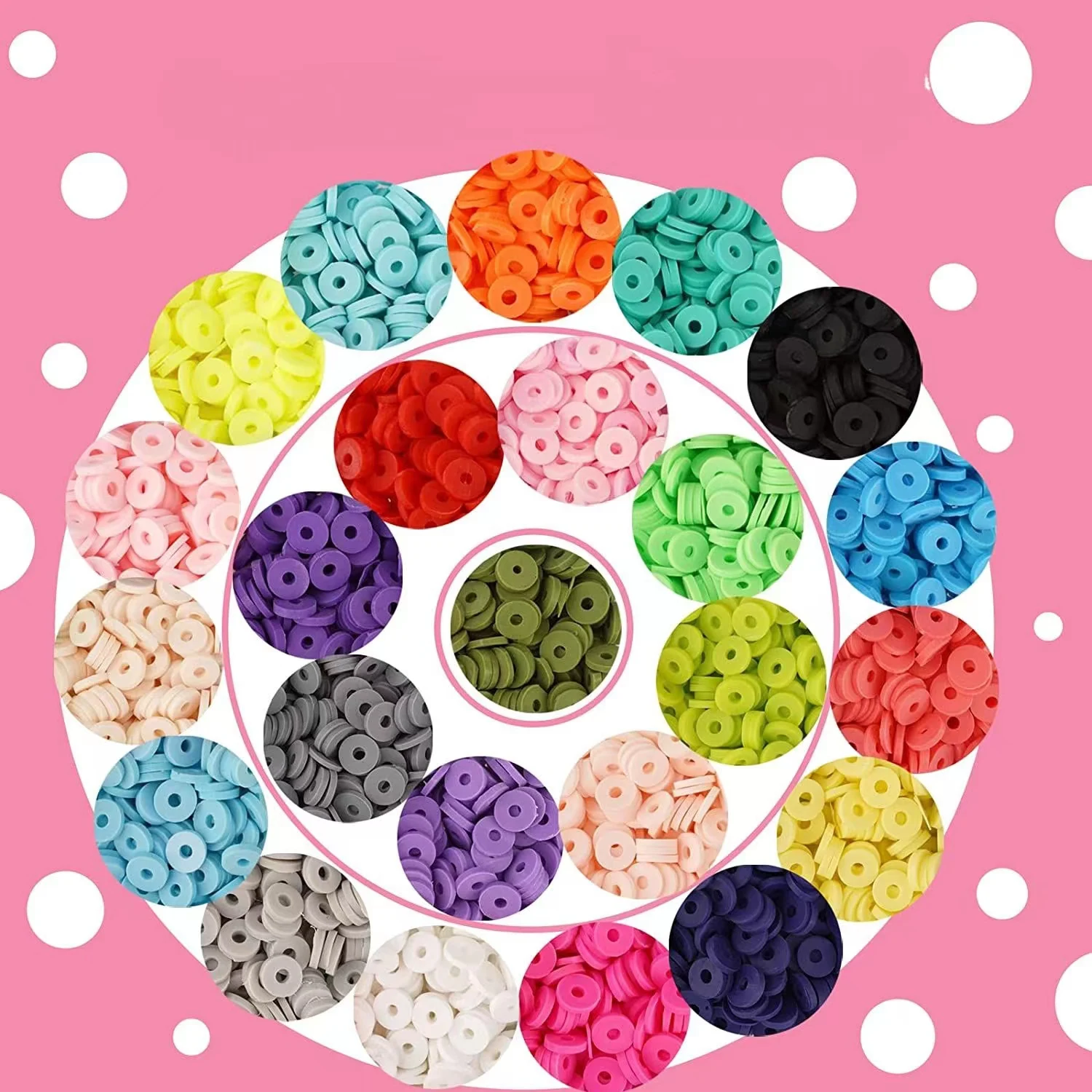 Hot Selling Colorful Loose Beads 4mm Plastic Glass Jewelry Making