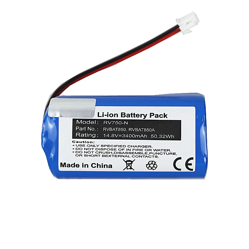 14.8v 3400mAh RVBAT850A Vacuum Battery For ION Robot Vacuum R71