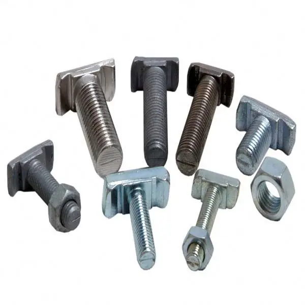 Roestvrij Staal Vierkante Kop M6 - M20 Steiger Coupler T-Bolt Hamer Hoofd Bolt T Slot Bouten