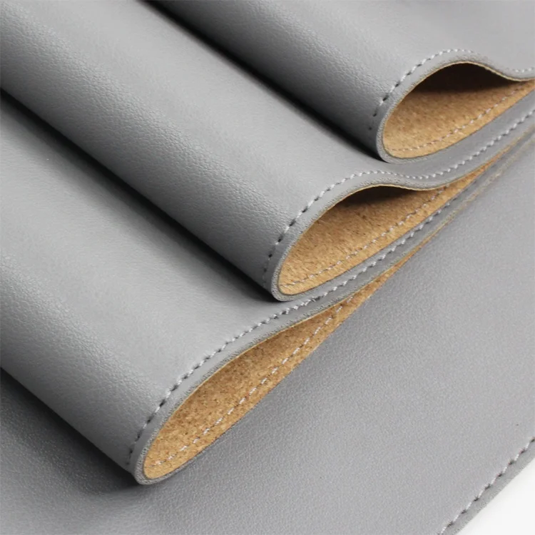 Home Kitchen Dining Mat Rectangular Heat Resistant Table Mats Manteles Individuales Handmade Faux Leather Cork Backed Placemats