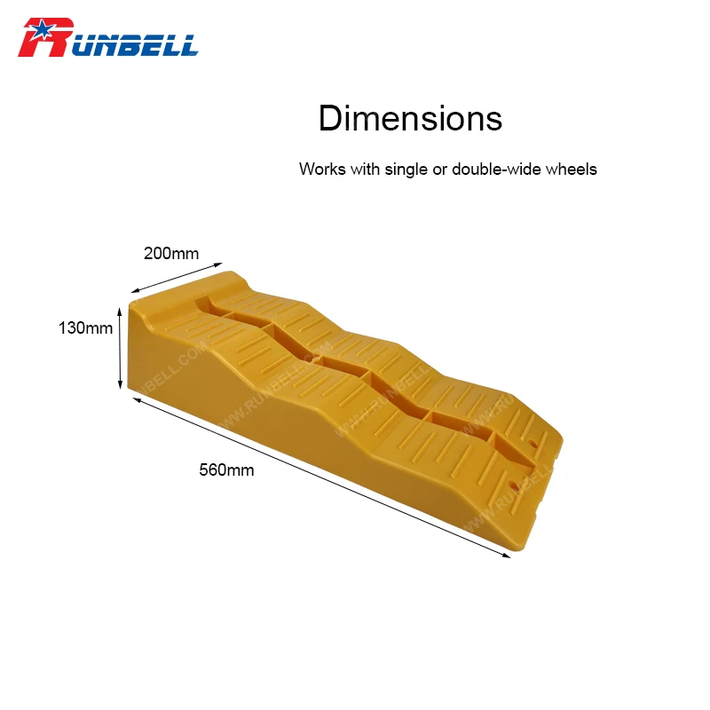 RV Leveler Ramp Wheel Chocks for RV Leveling Ramps Camper / Trailer on Stabilizing Uneven Ground and Parking