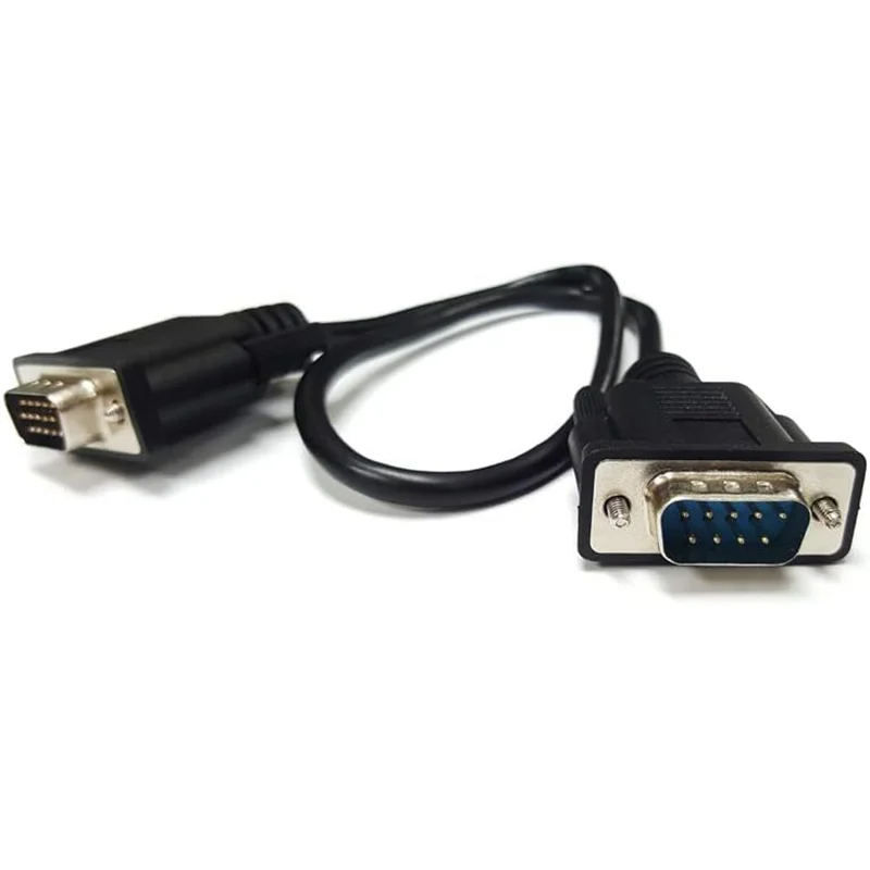 9 Pin Female to 15 Pin Male VGA Adapter Cable Serial to SVGA PVC Jacket for Projector Converter Cable