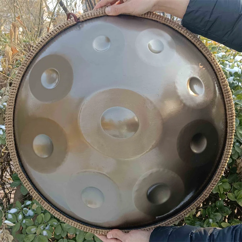 Factory New Style Healing Sound Asteman Handpan 10 Note Datura Mini Handpan Kurd Handpan