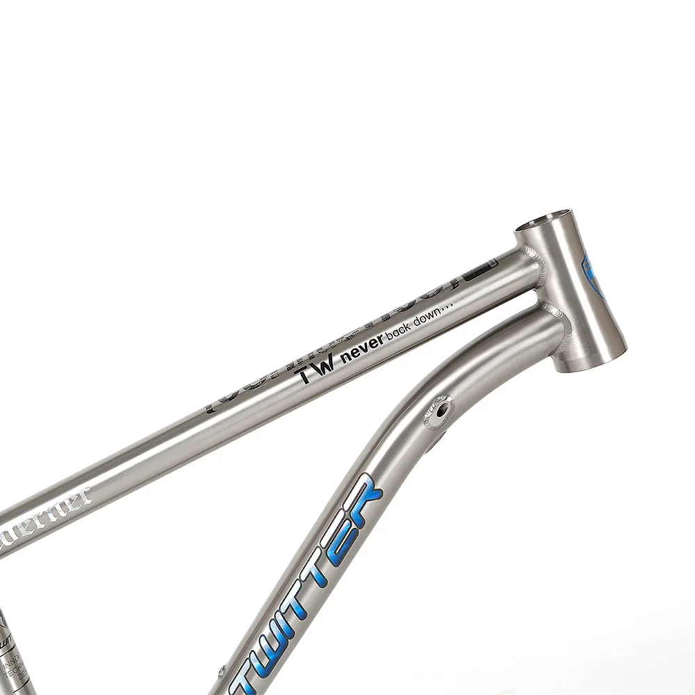 China Bicycle Factory OEM 29 Inch Titanium Alloy Mountain Bike Frame  142 Thru Axle Mtb Titanium Frame