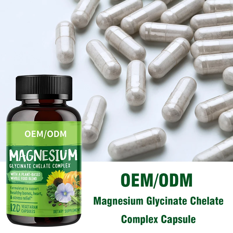Oem Private Label Magnesium Glycinate Chelate Complex Capsules Sleep