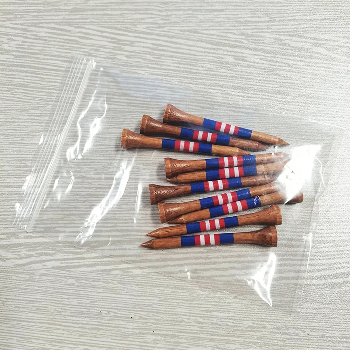 70mm Wooden Golf Tees Custom Printing logo Cheap Bamboo Golf Tee Custom Golf Tees supplier
