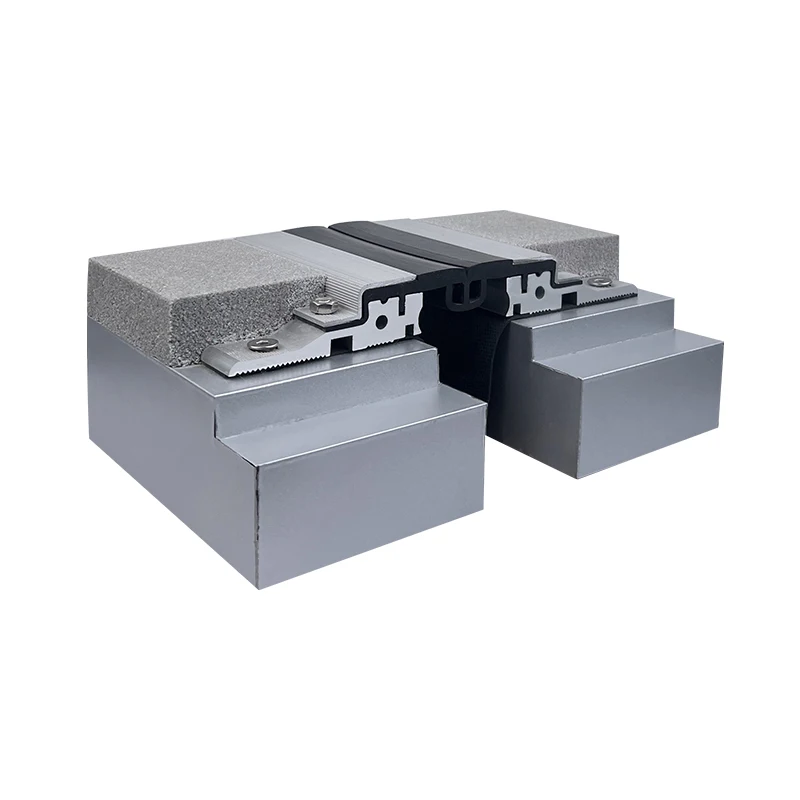 Extruded Aluminum Floor Rubber Expansion Joint Cover With Flame