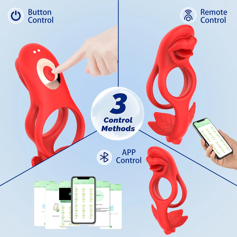 Mnner Sexspielzeug App-gesteuerter Mund-Zungen-Leck-Vibrationsring  Anbieter Sex Cockring G-Punkt Penisring fr Paare| Alibaba.com