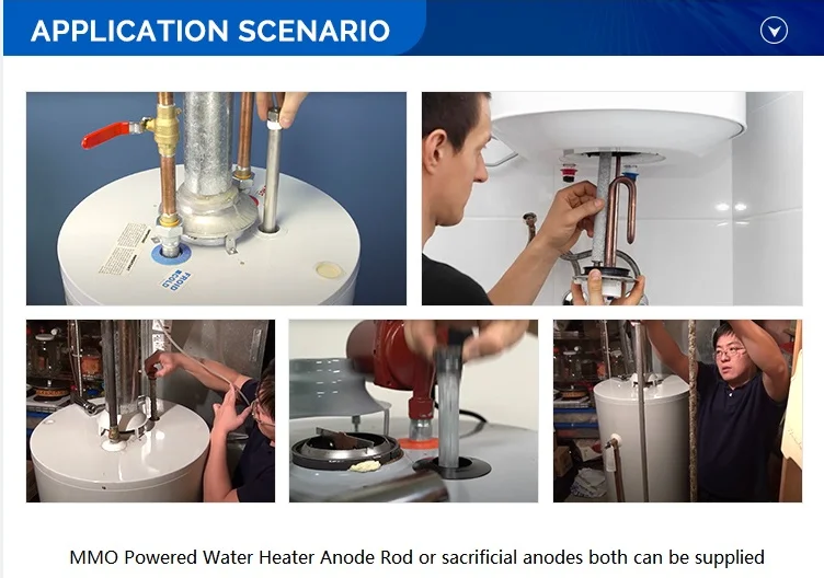 Hot Water Heater Anode Titanium Powered Anode Rod For Water Heater