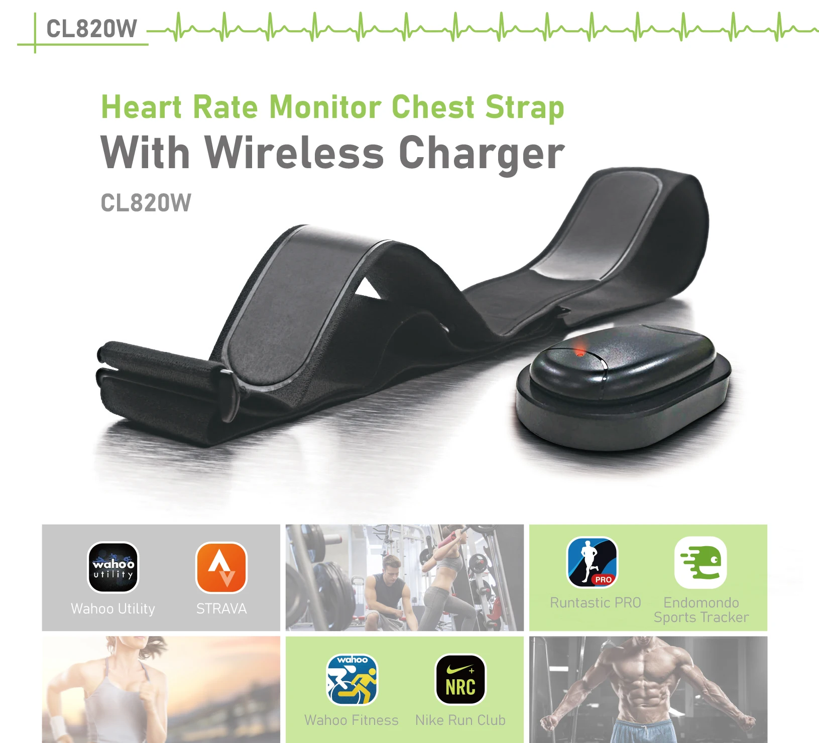 Wahoo Tickr Strava Pair Heart Rate Monitor Wahoo Tickr Heart Rate