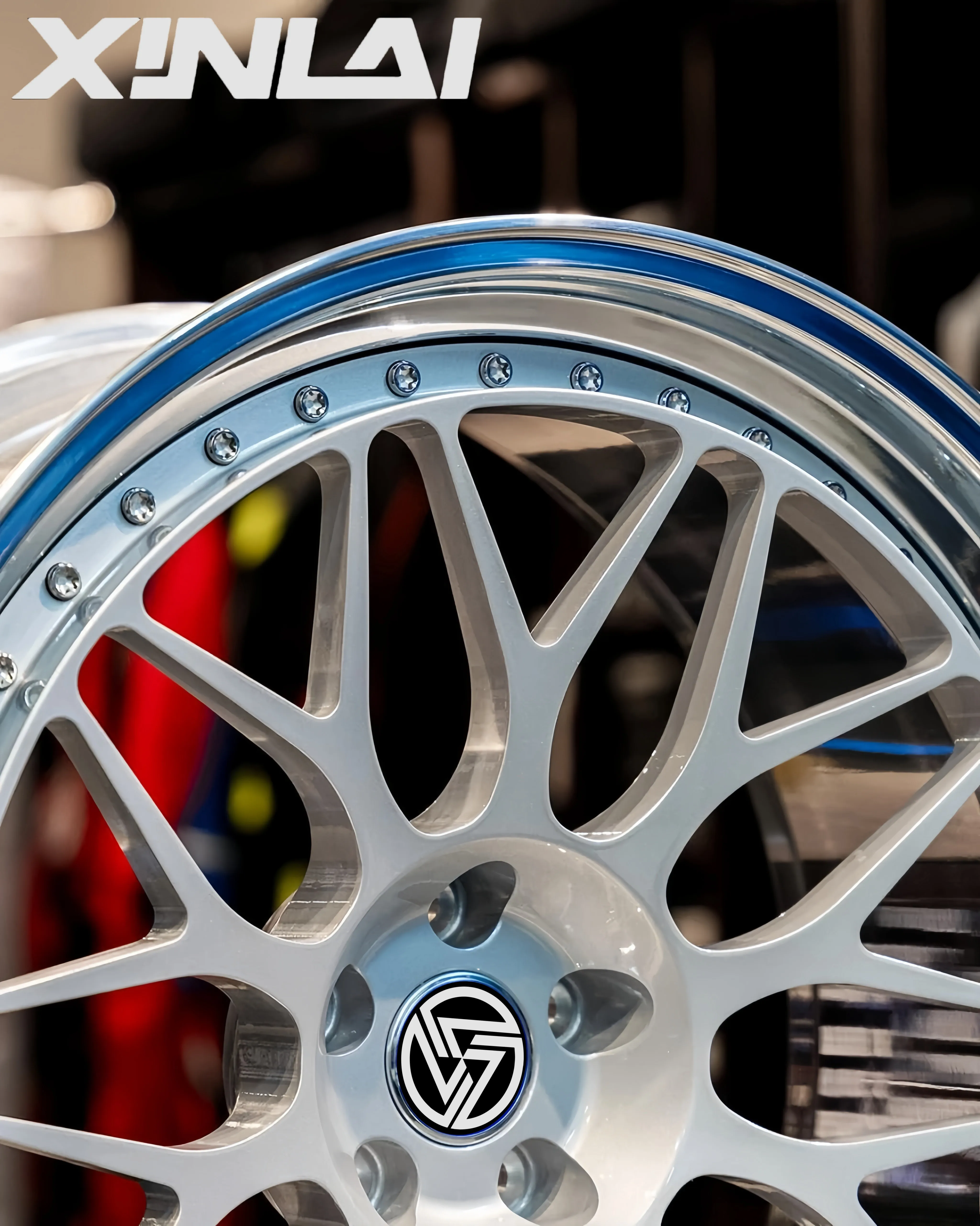 XINLAI Custom Deep Concave Racing Wheels 5x120 5x112 5x114.3 Forged Aluminum Alloy Wheel Hub 2-Piece 2-Piece Deep New 4 Pieces - Image 3