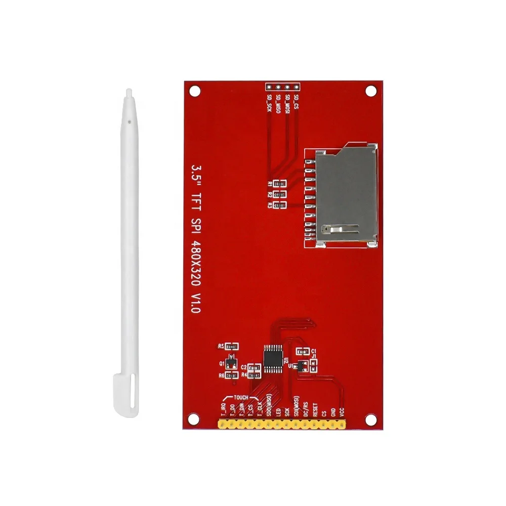 3,5 Inch LCD TFT Touch Display – ILI9488, 480x320, SPI, Compatibel Met Arduino, Met Touchpen
