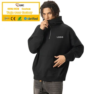 Manufacturers Custom Fashion 2 Colors Men's Breathable Tops With Zipper Hoodies