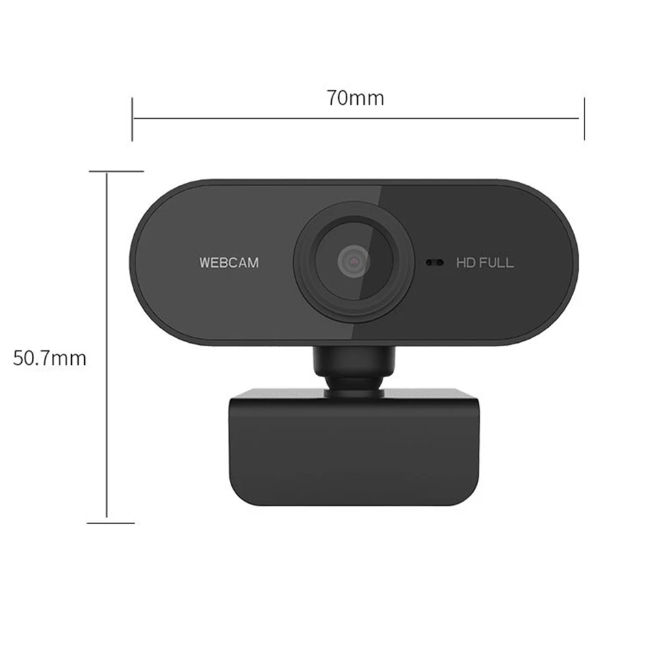 1080P Full HD Mini Webcam with Microphone,Laptop Desktop Computer USB Web Cam Camera Gamer Live Video Call Conference Streaming