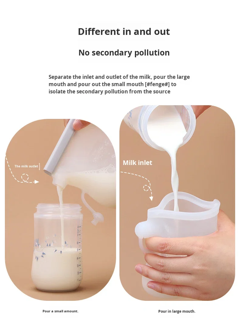 250ml Manual Silicone Breast Milk Storage Bag with Handle PVC Free Reusable Baby Food Storage supplier