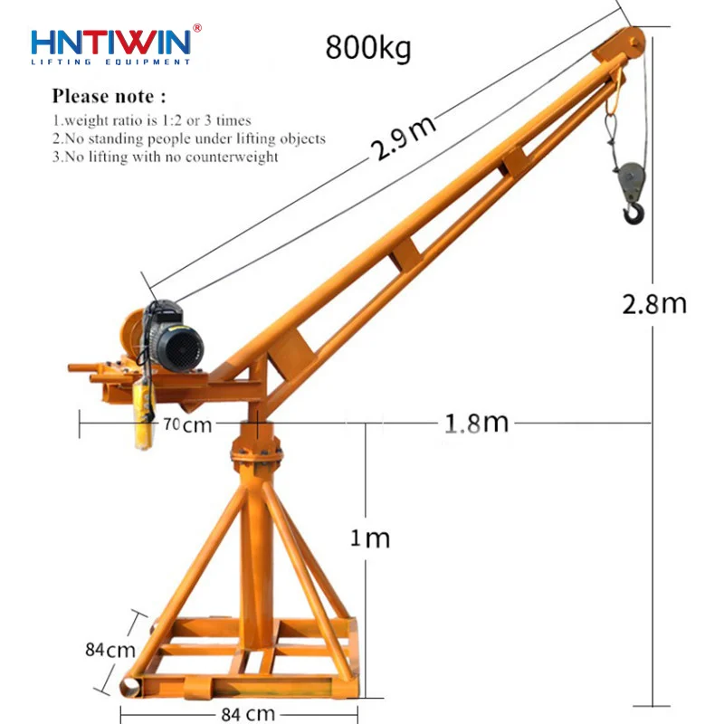 Construction applicable outdoor mini hoist crane| Alibaba.com