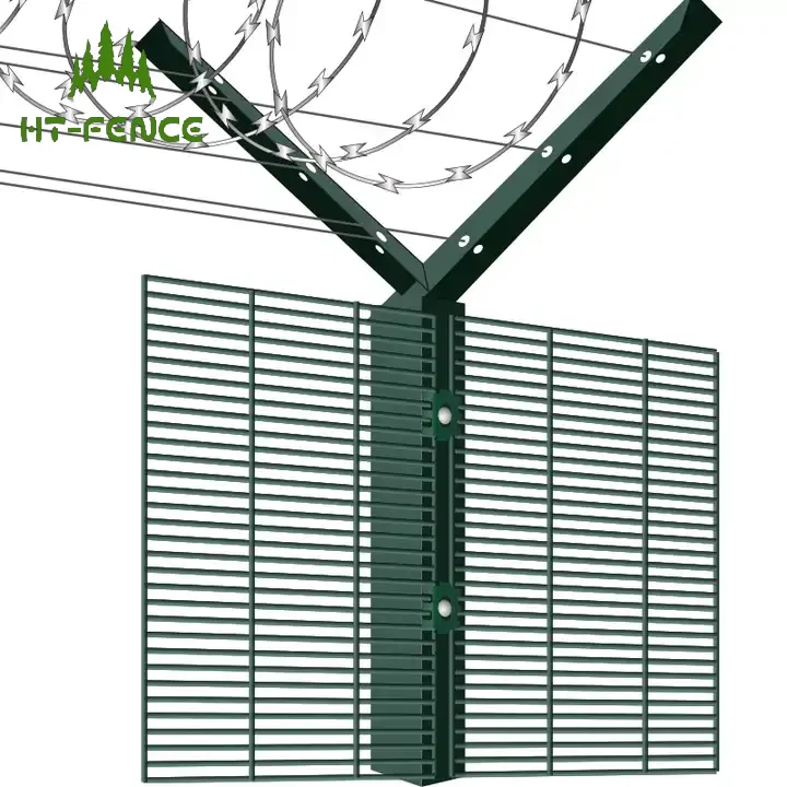 High Security Perimeter Fence Razor Barbed Wire Anti Climb Airport Fence for Sale Fence Security Wire