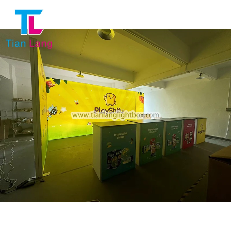 TianLang valguslauk tagavalgusega kaubandusnäituse ekspositsioonipüks advertising püks valguslauk näituse püks