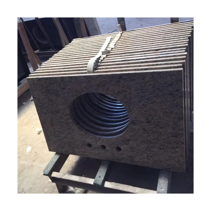 Customized Modern Style Kitchen Countertops Lowes Yellow Granite Natural Quartz for Bathroom Available in Custom Colors