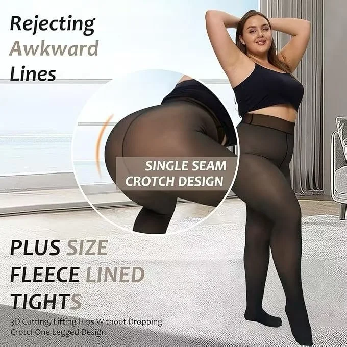 plus size meia calÃ§a preta transparente