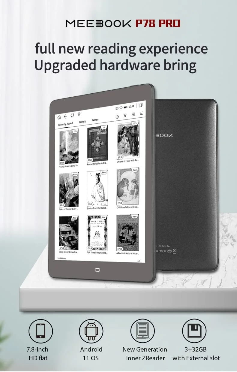 MEEBOOK P78 PRO androidタブレット 電子書籍リーダー Amazon.co.jp: Likebook (Meebook) P78 Pro電子書籍リーダー