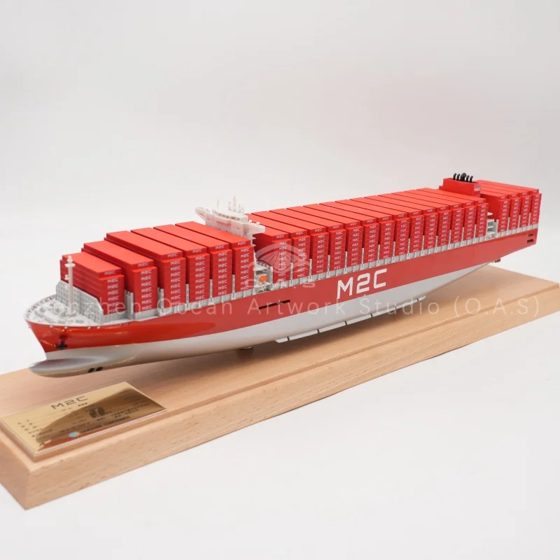 This ZIM cargo ship model is an exquisite customized gift made of high-quality alloy material.With fine craftsmanship, it highly restores the hull shape, logo and deck details, showing a strong texture and durable performance.The alloy material ensures solid structure and vivid appearance, suitable for business gifts, office decoration, shipping souvenirs and collection.We support custom scale, color and markings, providing professional and delicate ship model solutions for logistics and shipping enterprises.Amber@vesselmodel.com Tel: +86 18038048785
