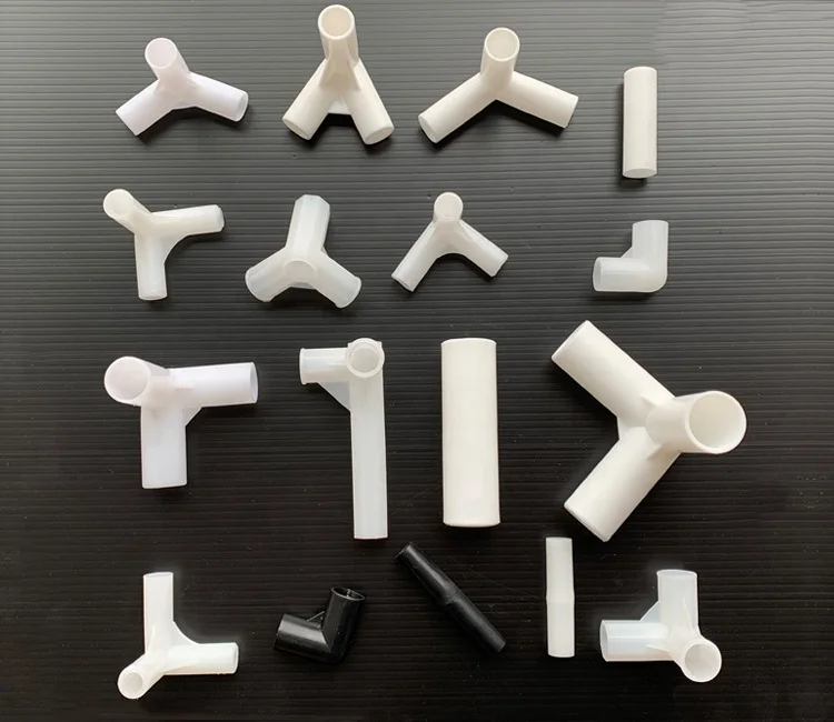 25mm PVCパイプコネクター 4方向、3方向、エルボ、ストレート プラスチック L字パイプ 25mm