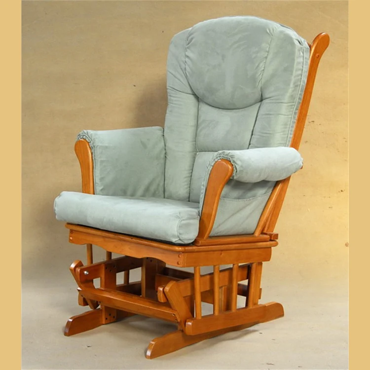 Incredibly Smooth Quiet Gliding Baby Nursery Relax Rocker Rocking Chair Glider and Ottoman Set