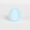 Moyen, 4 cm, bleu vif et blanc.
