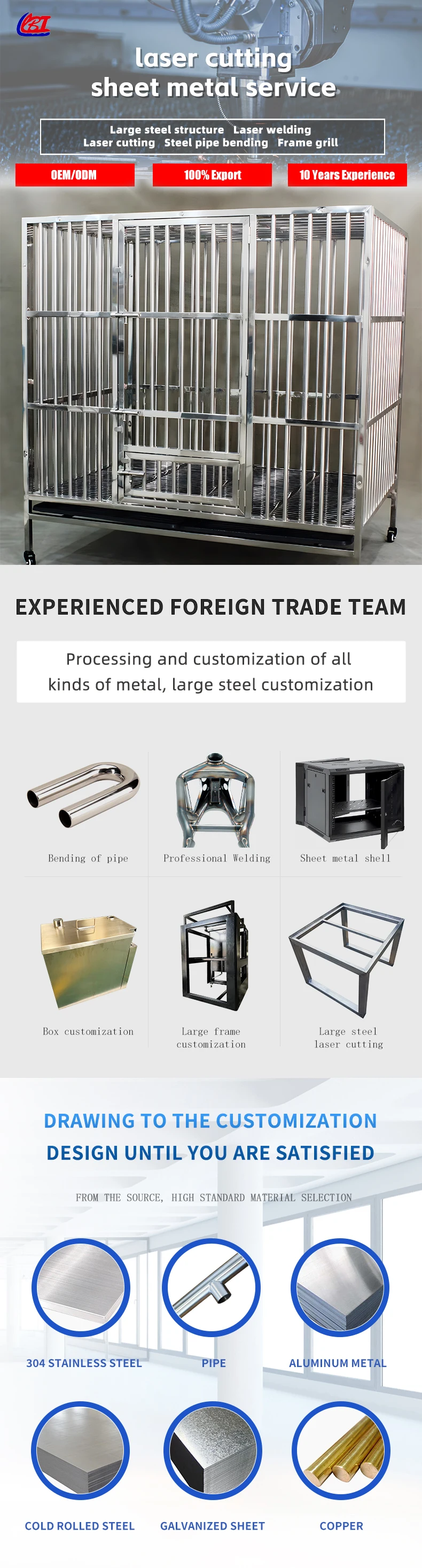 product oem custom medium metal cage stainless steel laser cut tubing precision welding assembly service for sheet metal fabrication-2