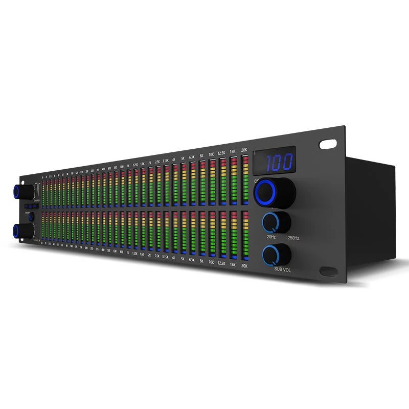 E312 Stereo Dual Graphics Spectrum Display Digital Equalizer Karaoke Audio Equalizer New Product