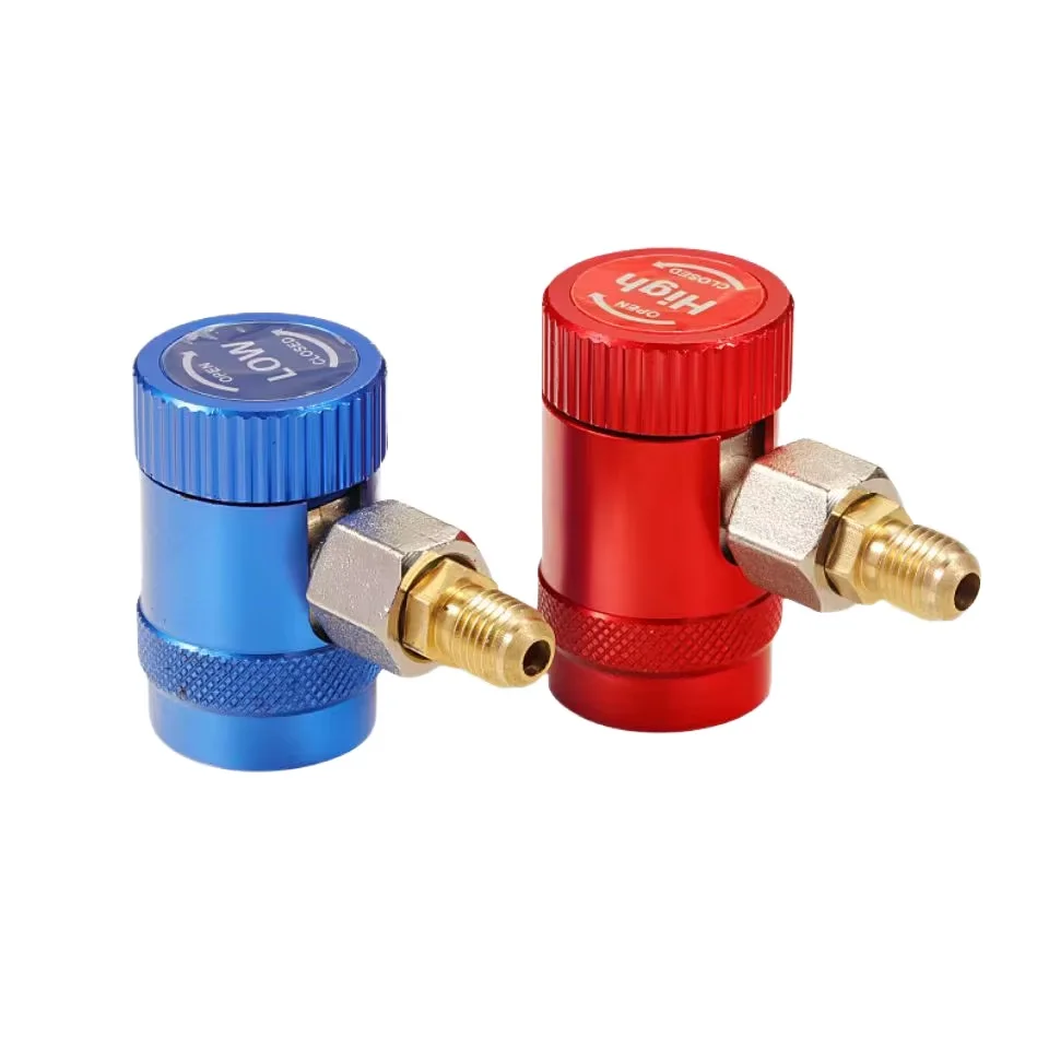 Adapter Gas R404 R410A, R32, R134A, R404A Hose Coupler Adapter Set AC Diagnostic ...
