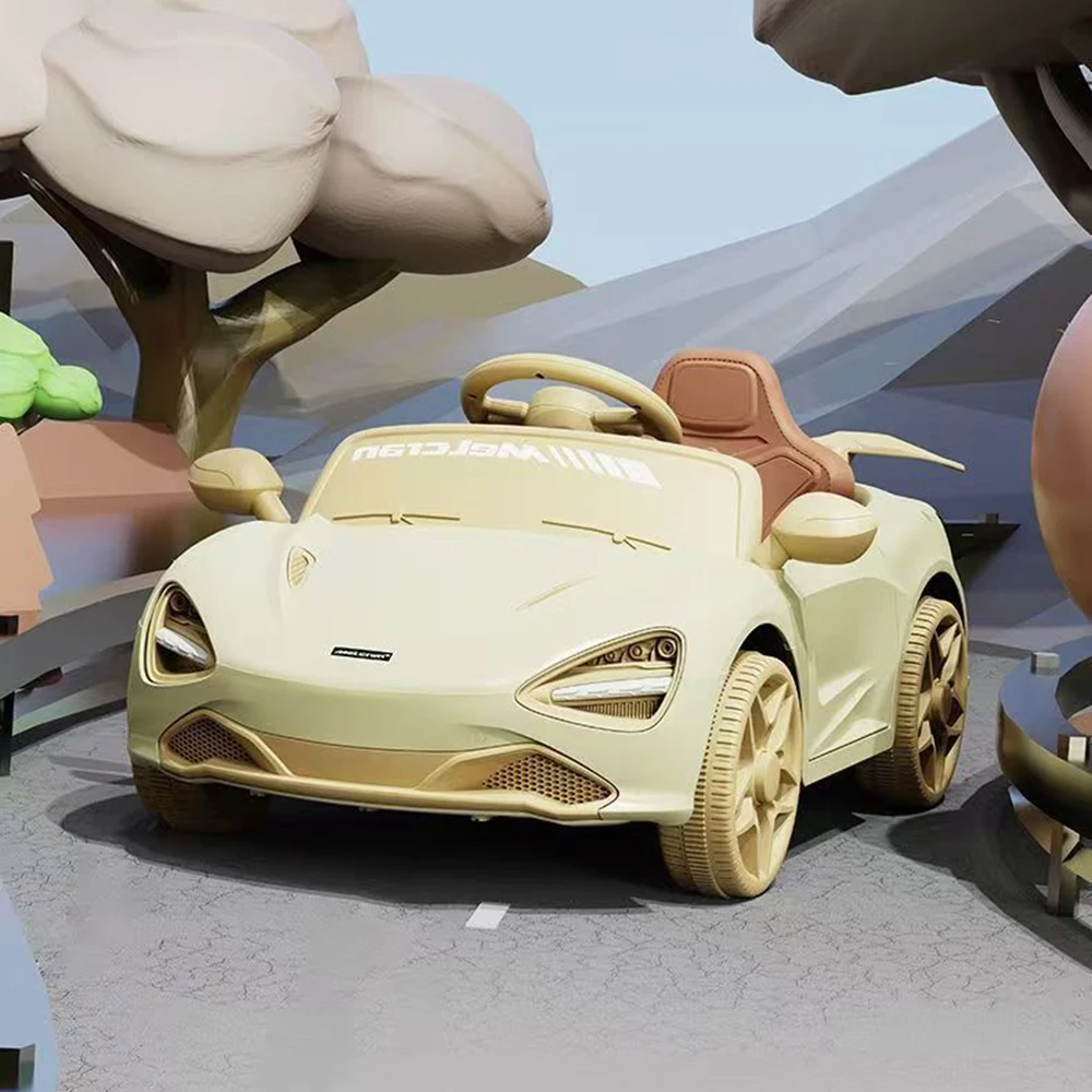 Children's Electric Four-Wheel Ride-On Toy Battery Operated Swing Car with Remote Control Metal Construction