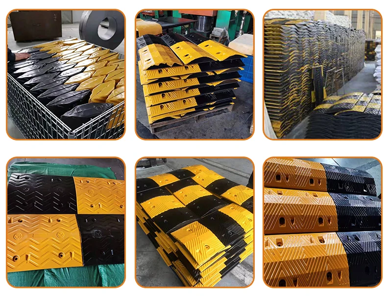 Wholesale Custom 5-Channel Speed Bumps Rubber Speed Hump Stage Cable Protector Ramp with High Capacity details