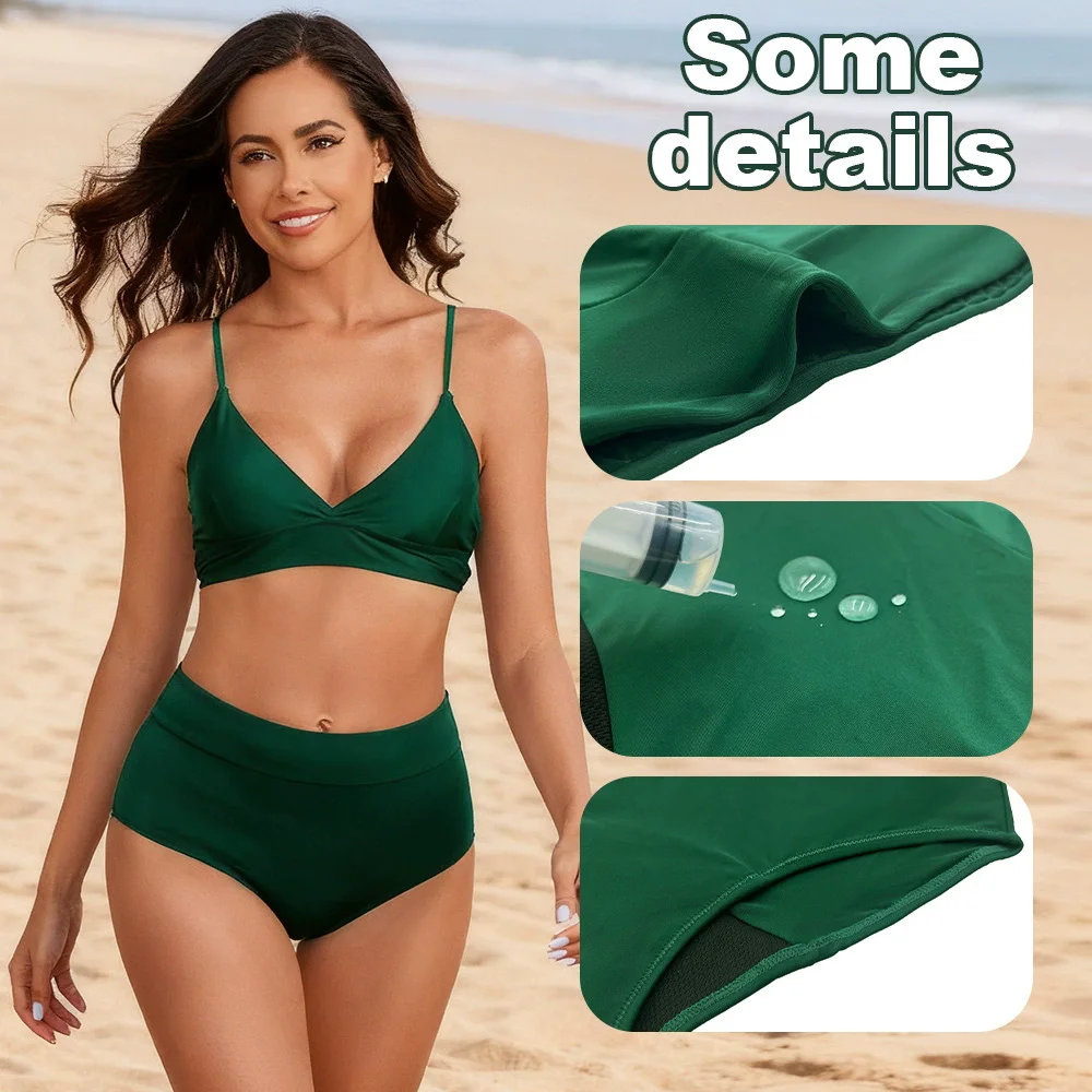 Plus-Size High-Waist Period Swim Brief construction and fit reference
