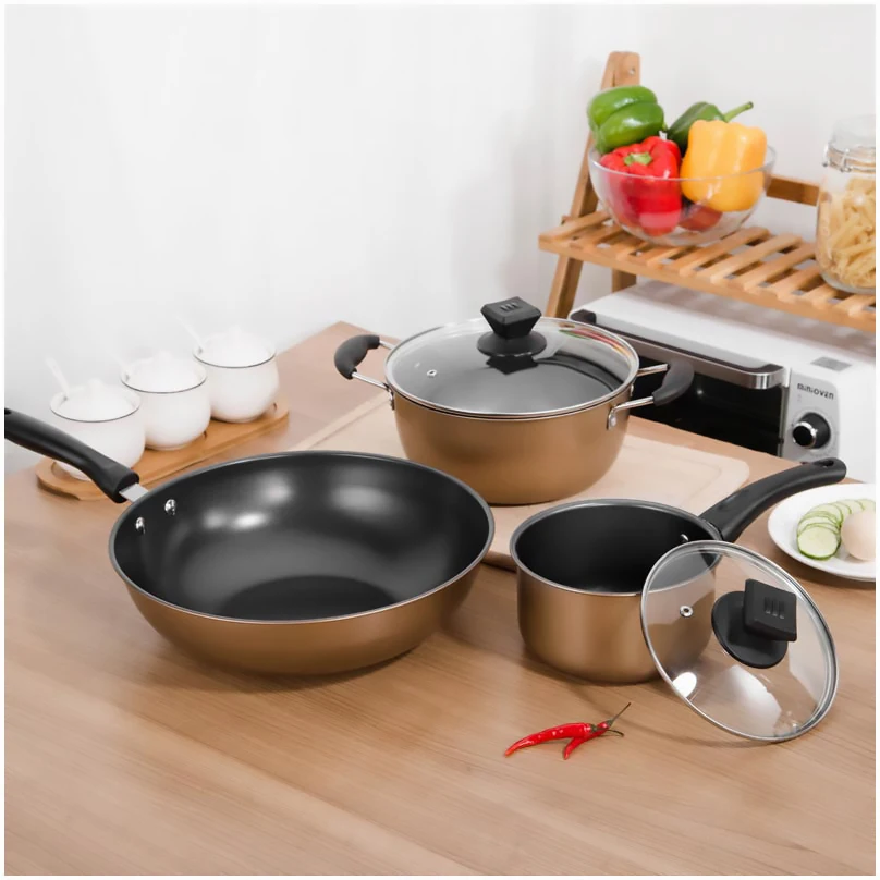 China Factory OEM Nice Green Color Coated Inner Black Non Stick Coating  Steel Handle 12PCS Set Stainless Steel Kitchen Ware Cooking Pot Set  Cookware Set - China Pot and Cookware price