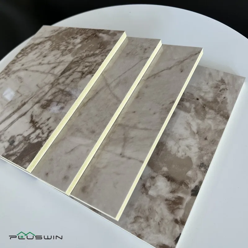Plaque En Cristal De Carbone Flexible Panneau Murale PVC Feuille Marbre 
