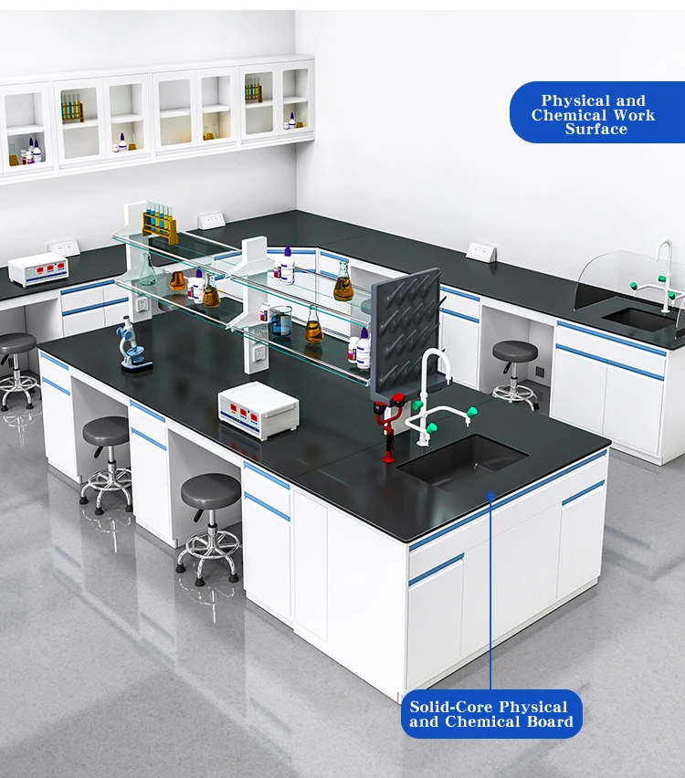 Smooth Operation Chemical Laboratory Bench with Drawers for Pharmaceutical Companies Lab 0