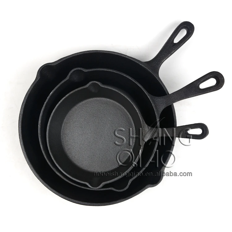 Frying Pan Sauce Pan Pre Seasoned Cast Iron 6 8 10 3 Pc Set Frying Pans And Skillets General