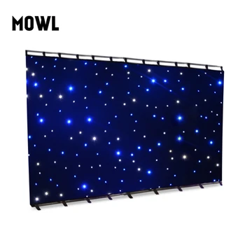 Backdrop Cloth Light Led Star Curtain For Wedding Stage Decoration ...
