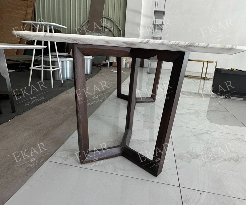 product modern sleek rectangular dining table set luxury european design marble wood contemporary home bar entry school furniture spaces-68